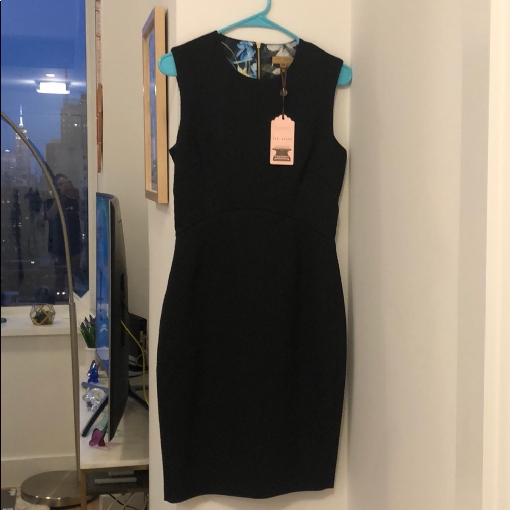 Ted Baker Honeycomb Jacquard Suit Dress - Black